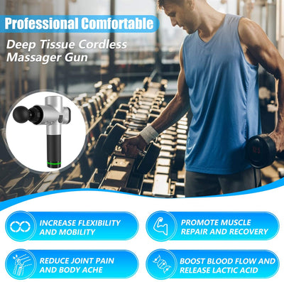30 Speeds Premium 6 Heads Handheld Massager - Ewer